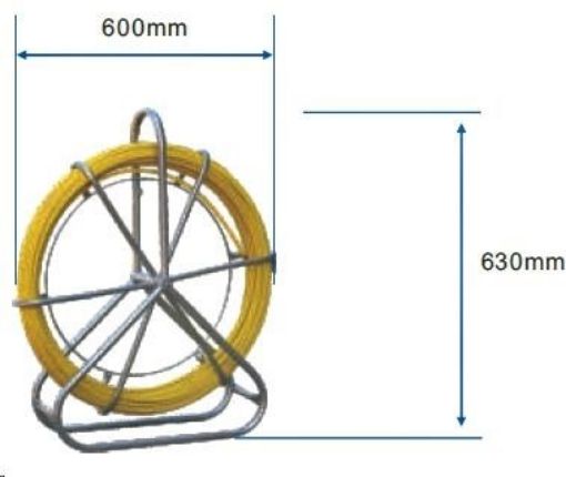 Obrázek Protahovací pero sklolaminátové ve stojanu, délka 100m, průměr 6mm