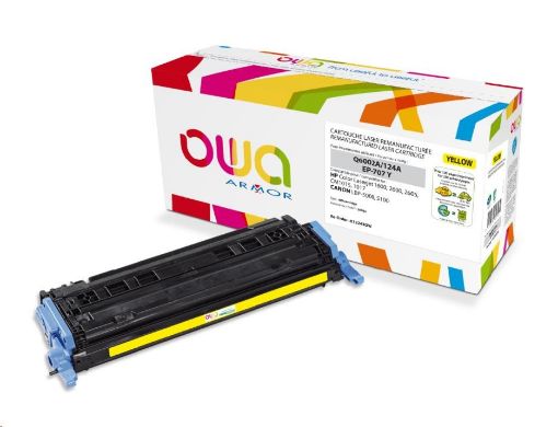 Obrázek OWA Armor toner pro HP Color Laserjet 1600, 2600, 2605, 2000 Stran, Q6002A, žlutá/yellow