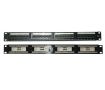 Obrázek 19" Patch panel XtendLan 24port, UTP, Cat6, 30µm, duální svorkovnice, černý