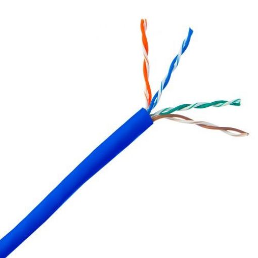 Obrázek UTP kabel PlanetElite, Cat5E, licna(lanko), PVC, modrá, 305m