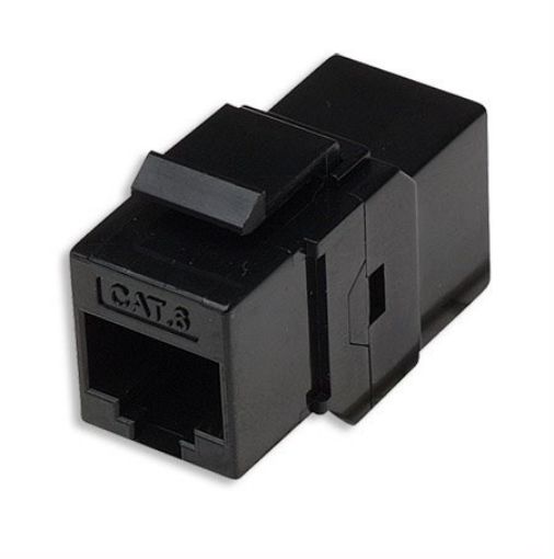 Obrázek Keystone spojka Cat6, UTP, RJ45/RJ45, černý