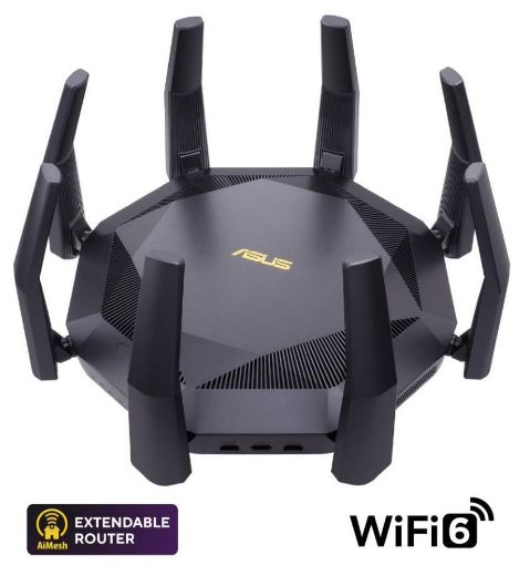 Obrázek ASUS RT-AX89X (AX6100) WiFi 6 Extendable Router, 10G porty,  AiMesh, 4G/5G Mobile Tethering