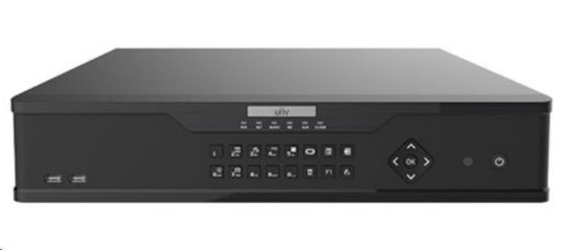 Obrázek Uniview NVR, 16 kanálů, H.265, 4x HDD, 12Mpix (384Mbps/384Mbps), HDMI+VGA Full HD, ONVIF, 3x USB, audio