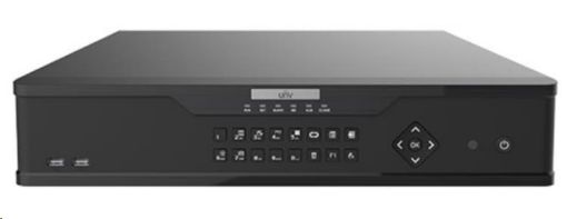 Obrázek Uniview NVR, 16 kanálů, H.265, 8x HDD, 12Mpix (384Mbps/384Mbps), HDMI+VGA Full HD, (N+1), ONVIF, 3x USB, audio