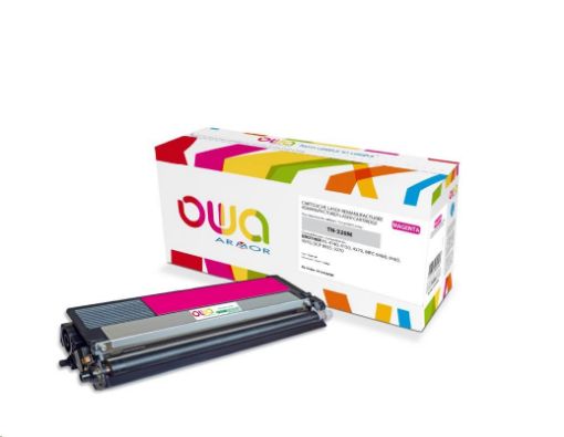 Obrázek OWA Armor toner pro BROTHER HL 4140, 4150, 4570, MFC 9460 DCP 9055, 9270, 1500 Stran, TN320M, červená/magenta (TN-320M)