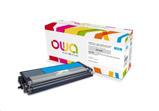 Obrázek OWA Armor toner pro BROTHER HL 4140, 4150, 4570, MFC 9460 DCP 9055, 9270, 3500 Stran, TN325C, modrá/cyan (TN-325C)