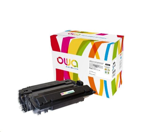 Obrázek OWA Armor toner pro HP Laserjet P3015, Ese 500 MFP M525, Pro M521, 12500 Stran, CE255X, černá/black