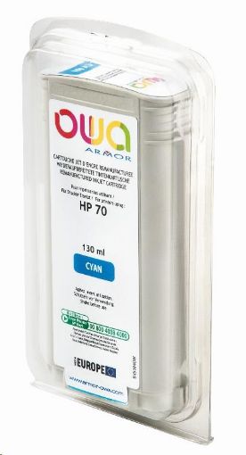 Obrázek OWA Armor cartridge pro HP DesignJet Z 2100, 3100, 130ml, C9452A, Cyan