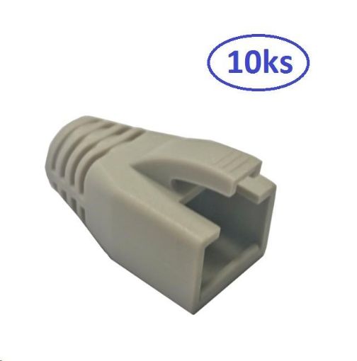 Obrázek Ochrana pro konektor RJ45 Cat6A, snag-proof - šedá, 10ks