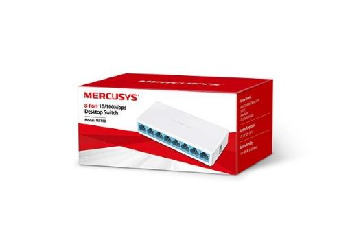 Obrázek MERCUSYS switch MS108 (8x100Mb/s, fanless)