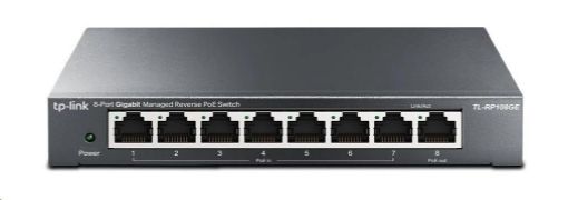 Obrázek TP-Link Easy Smart switch TL-RP108GE (7xGbE passive PoE-in, 1xGbE passive PoE-out)