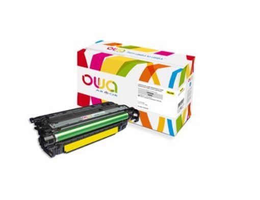 Obrázek OWA Armor toner pro HP Color Laserjet Ese CM4540, 12500 Stran, CF032A, žlutá/yellow