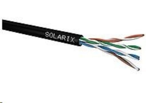 Obrázek Instalační kabel Solarix venkovní UTP, Cat5E, drát, PE, box 305m SXKD-5E-UTP-PE