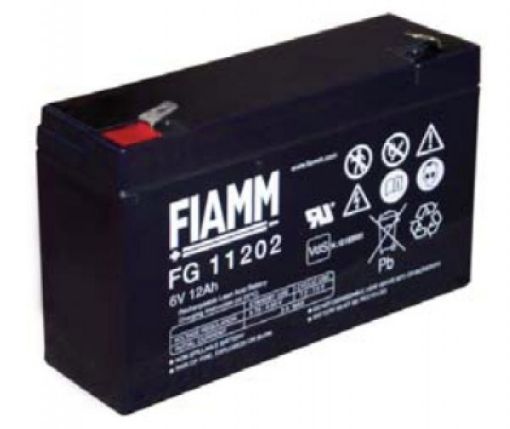 Obrázek Baterie - Fiamm FG11202 (6V/12,0Ah - Faston 250), životnost 5let