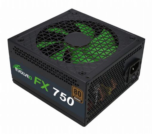 Obrázek EVOLVEO FX 750 , zdroj 750W ATX, 14cm, tichý, 80+ bronze, bulk, záruka 3 roky
