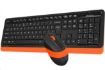 Obrázek A4tech FG1010 FSTYLER set bezdr. klávesnice + myši, oranžová barva