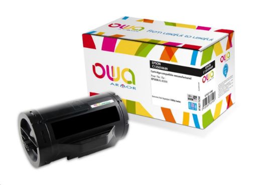 Obrázek OWA Armor toner pro EPSON AL M300, 15000 stran, C13S050691 JUMBO, černá/black