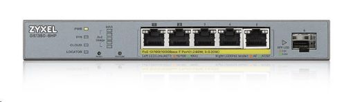 Obrázek Zyxel GS1350-6HP 6 Port smart managed CCTV PoE switch, long range, 60W, 5x GbE, 1x SFP