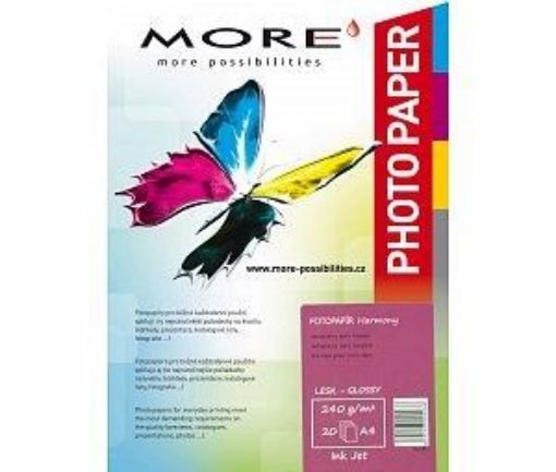 Obrázek ARMOR Fotopapír MORE Harmony 240g/m2; glossy, 20 listů, A4