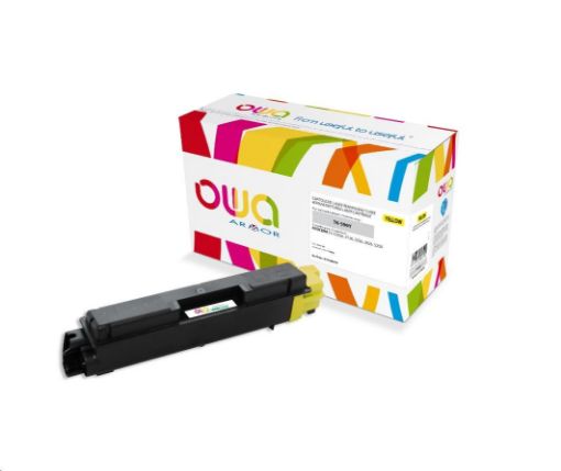 Obrázek OWA Armor toner pro KYOCERA FS-C5250, 2026, 5000 Stran, TK590Y, žlutá/yellow + waste box (TK-590Y)