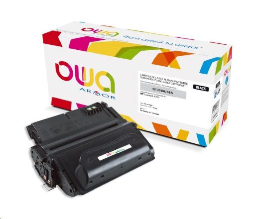 Obrázek OWA Armor toner pro HP Laserjet 4200, 12000 Stran, Q1338A, černá/black