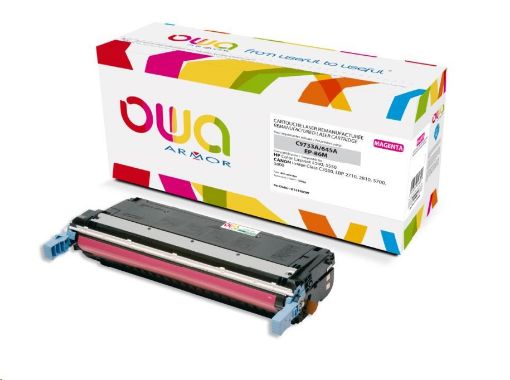 Obrázek OWA Armor toner pro HP Color Laserjet 5500, 5550, 12000 Stran, C9733A, červená/magenta