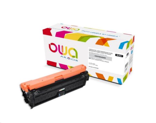 Obrázek OWA Armor toner pro HP Color Laserjet Ese CP5520, 5525, 13500 Stran, CE270A, černá/black