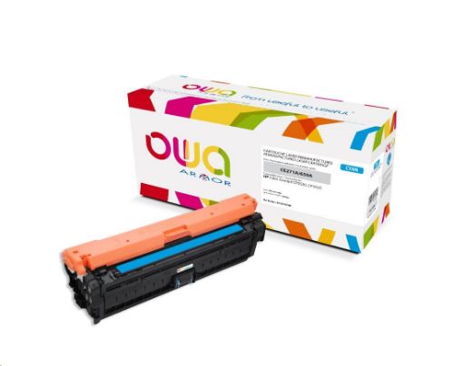 Obrázek OWA Armor toner pro HP Color Laserjet Ese CP5520, 5525, 15000 Stran, CE271A, modrá/cyan