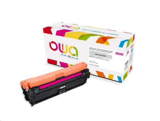 Obrázek OWA Armor toner pro HP Color Laserjet Ese CP5520, 5525, 15000 Stran, CE273A, červená/magenta