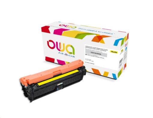 Obrázek OWA Armor toner pro HP Color Laserjet Ese CP5520, 5525, 15000 Stran, CE272A, žlutá/yellow