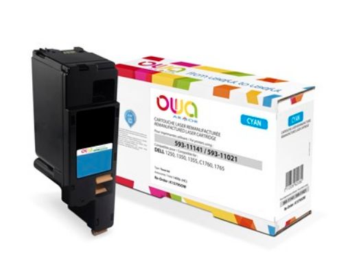 Obrázek OWA Armor toner pro DELL 1250, 1350, 1355, C1760, C1765, 1400   Stran, 593-11141, modrá/cyan