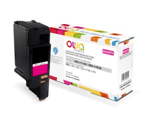 Obrázek OWA Armor toner pro DELL 1250, 1350, 1355, C1760, C1765, 1400   Stran, 593-11142, červená/magenta