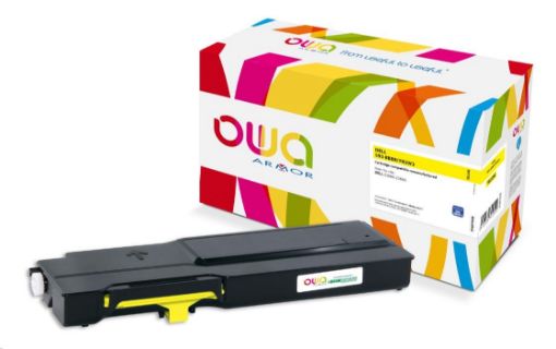 Obrázek OWA Armor toner pro DELL C2660, C2665, 4000 Stran, 593-BBBR, žlutá/yellow