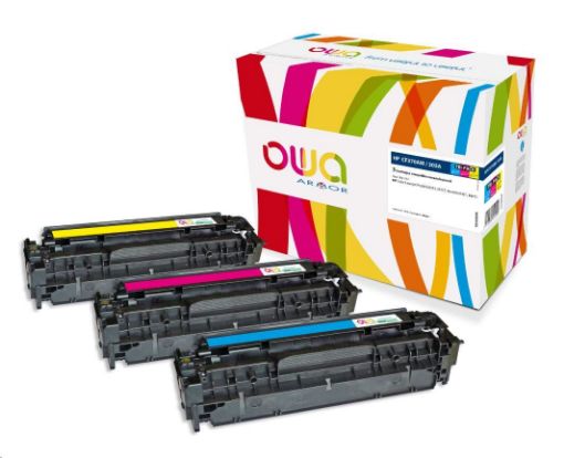 Obrázek OWA Armor toner pro HP Color Laserjet Pro300 M351, M375, Pro400 M451, M475, 3x2600 stran, CF370AM, C+M+Y