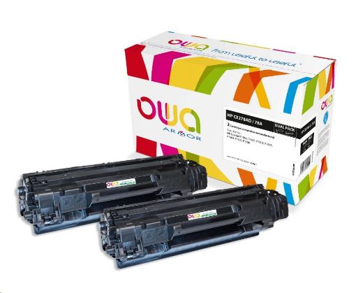 Obrázek OWA Armor toner pro HP LJ P1566, 1601, 2x2100 stran, CE278AD, černá/black