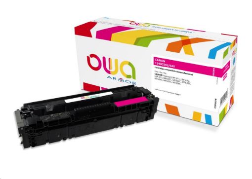 Obrázek OWA Armor toner pro CANON LBP 611Cn, 613Cdw, 631Cn, 633Cdw, MFP635Cx, 1300 str., červená/magenta (CRG045M)