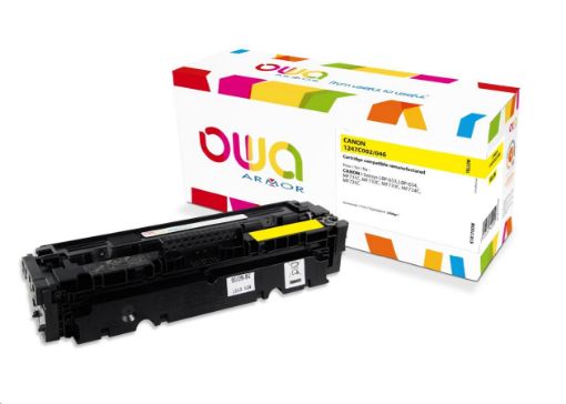 Obrázek OWA Armor toner pro CANON LBP  653Cdw, 654Cx, MFP735Cx, 2300 str., žlutá/yellow (CRG046Y)