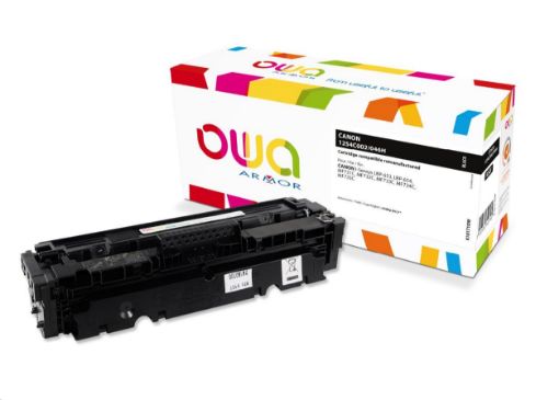 Obrázek OWA Armor toner pro CANON LBP  653Cdw, 654Cx, MFP735Cx, 6300 str., černá/black (CRG046H BK)