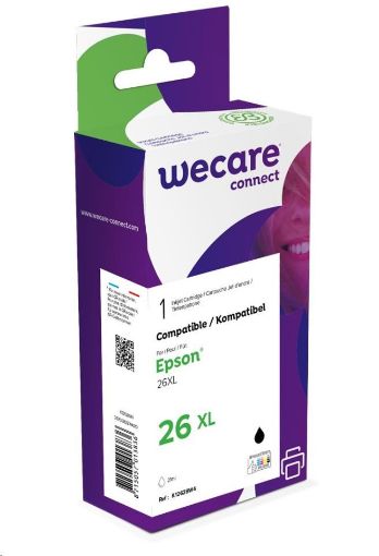 Obrázek WECARE ARMOR cartridge pro EPSON XP510/520 černý, 21ml, (T26214010)