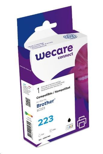 Obrázek WECARE ARMOR cartridge pro Brother DCP-J4120DW, MFC-J4420DW, 4620DW, 4120DW, 4625DW (LC223BK), černá/black, 12ml, 600str