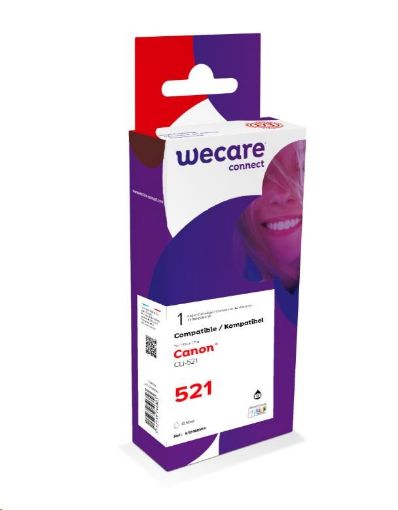 Obrázek WECARE ARMOR cartridge pro Canon IP3600, 4600, 4600X, MP540, 620, 630, 980 (CLi521BK), černá/black, 10,5ml, 1300str