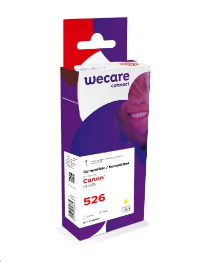 Obrázek WECARE ARMOR cartridge pro Canon Pixma IP4850, MG5150, MG5250, MG6150, MG8150 (CLi526Y), žlutá/yellow, 10,5ml, 665 str