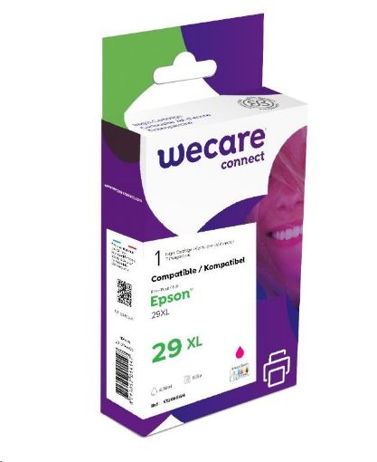 Obrázek WECARE ARMOR cartridge pro Epson Expression Home XP 235, 332, 432 (C13T29934012), červená/magenta, 8,5ml, 625str