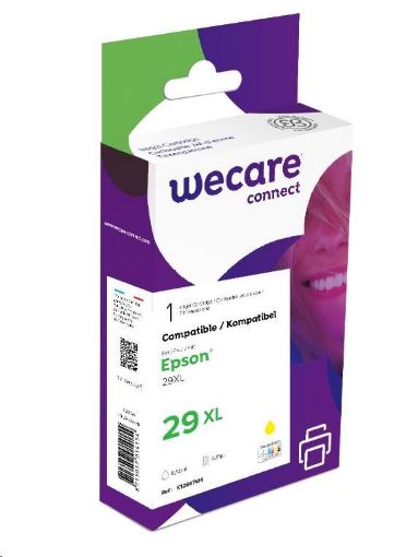 Obrázek WECARE ARMOR cartridge pro Epson Expression Home XP 235, 332, 432 (C13T29944012), žlutá/yellow, 8,5ml, 625str