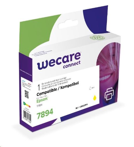 Obrázek WECARE ARMOR cartridge pro Epson WorkForce Pro WF-5110, 5190, 5620, 5690 (C13T789440), žlutá/yellow, 38ml, 4000str