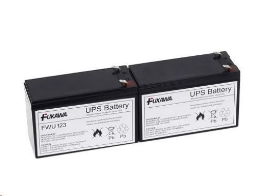 Obrázek Baterie - FUKAWA FWU-123 sada baterií za APCRBC123 (12V/7Ah, 2ks)