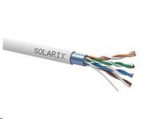 Obrázek Instalační kabel Solarix FTP, Cat5E, drát, PVC, cívka 500m SXKD-5E-FTP-PVC