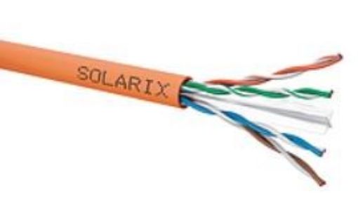 Obrázek Instalační kabel Solarix UTP, Cat6, drát, LSOHFR, cívka 500m SXKD-6-UTP-LSOHFR-B2ca