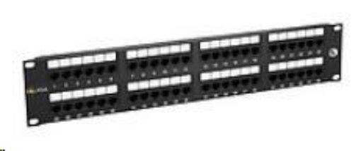 Obrázek Solarix Patch panel 48 x RJ45 CAT5E UTP 150 MHz černý 2U SX48-5E-UTP-BK