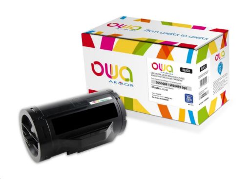 Obrázek OWA Armor toner pro EPSON AL M300, 10000   Stran, C13S050691, černá/black